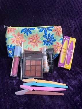 Clinique Pouch,Mascara,Lipstick,Brow Pencil,Body Spray,Face Cream-Shadow-razors